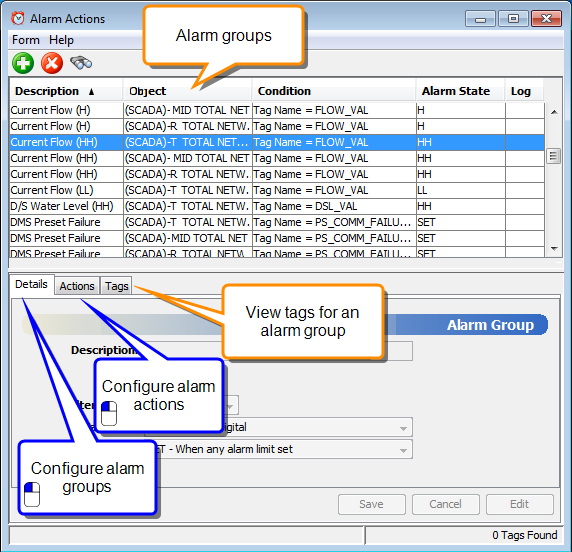 Alarm Actions Module